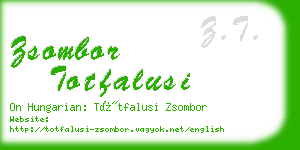 zsombor totfalusi business card